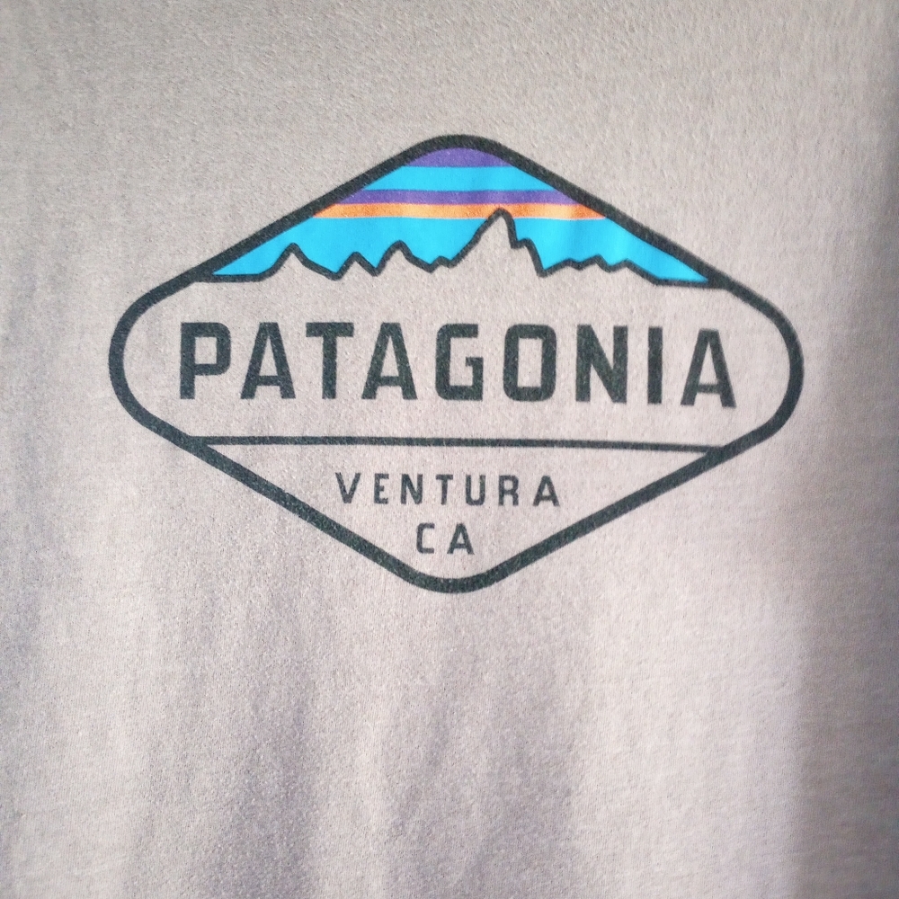 Patagonia Ventura California Grey Tee Shirt Adult Slim Fit Gorpcore Outerwear M - Picture 2 of 6